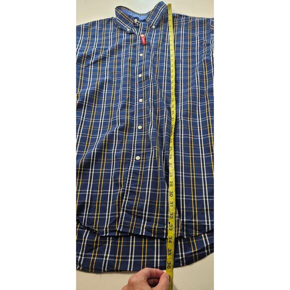 NWT 2XLT 2XL TALL Chaps Easy Care no iron long sleeve plaid button up casual - Picture 6 of 7